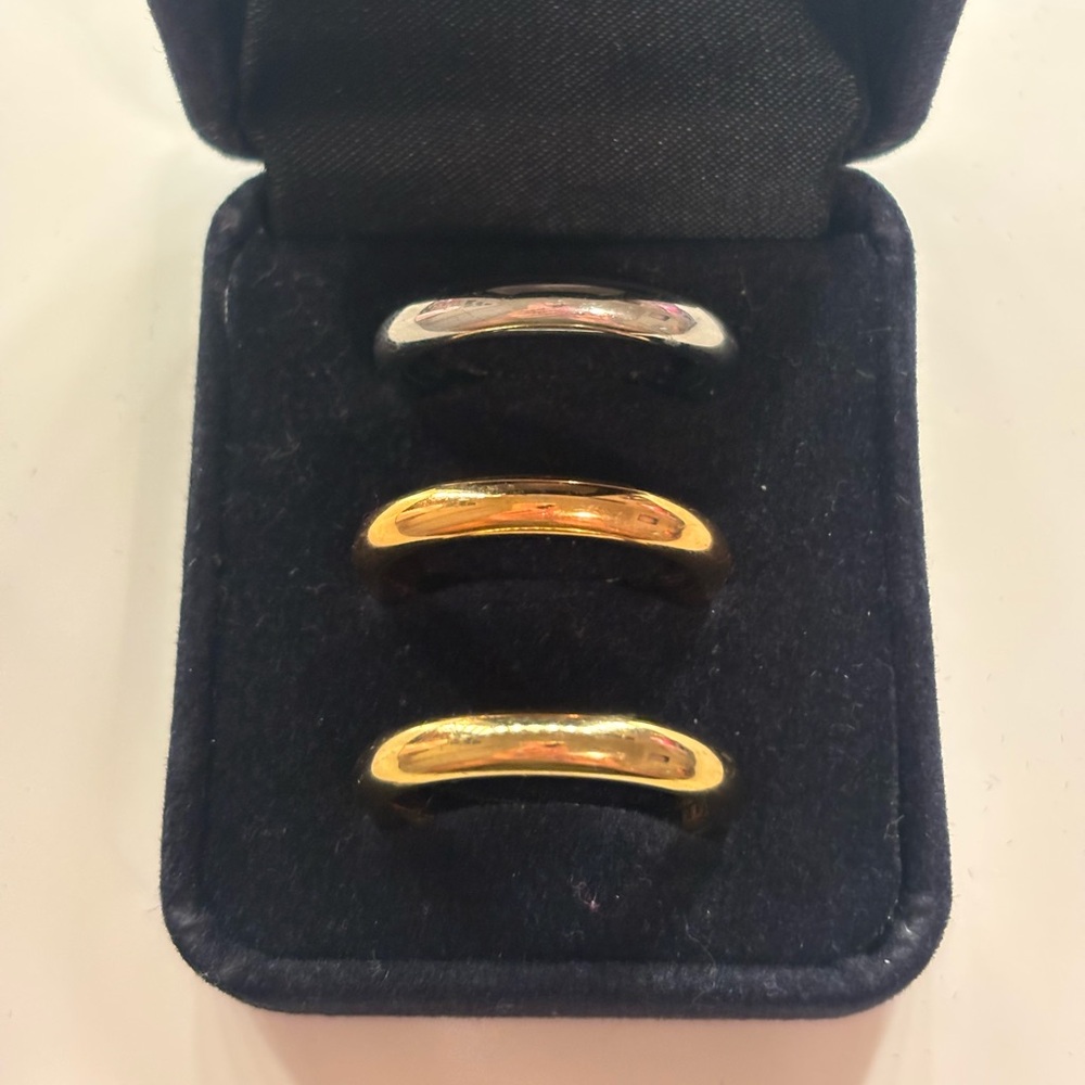 Stainless Steel Mixed Metal Rings - Picture 3 of 3